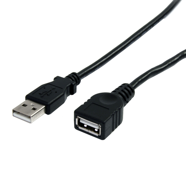 Startech.Com 10ft Black USB 2.0 Extension Cable A to A - M/F USBEXTAA10BK